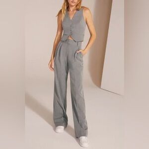 Favorite Daughter 'The Favorite' V Neck Gray Vest Size S - NWT